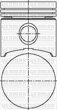 Motor Piston+segman (Std) R1227-R1397-R2387-R4 243...