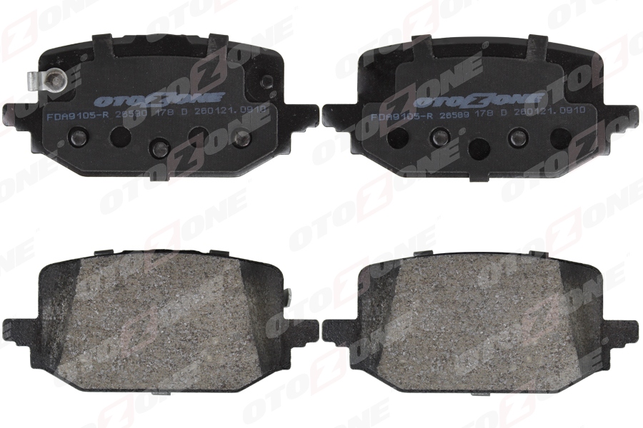 ARKA FREN BALATASI RENAULT AUSTRAL 23> 1.3TCe 1.2E-TECH MEGANE E TECH 23> QASHQAI 22> 1.3 e-Power X-TRAIL IV 22> (T33) 1.5 VC-T e-Power (indikatörlü)