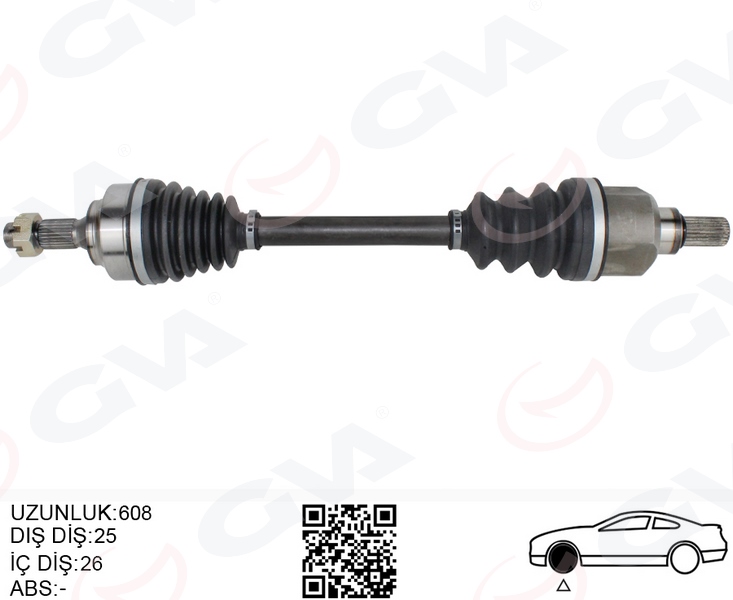 KOMPLE AKS SOL ON PSA 307 (3A/C) 1.6 A-T (00-07)