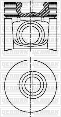 PISTON+SEGMAN STD (94.40MM) BOXER DUCATO 2.8HDI 2.8JTD ####