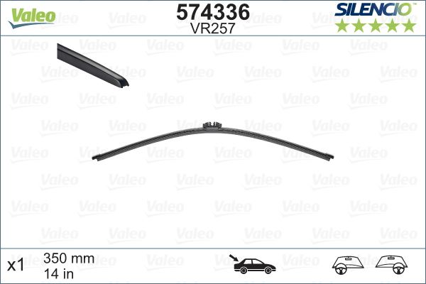 SILECEK SUPURGESI ARKA 350mm BMW F40 F70 F74 G05 G18 F95 . VOLVO V70 III XC60 II XC70 II