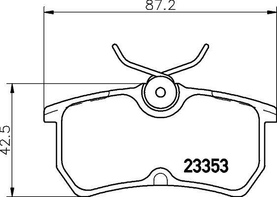 ARKA FREN BALATASI FOCUS I 98>04 FIESTA VI 17> GDB1354