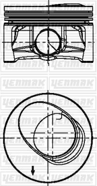 MOTOR PİSTON+SEGMAN (0.50) A3 II 1.2 TFSI-1.2 TSI IBIZA V-LEON-OCTAVIA-CADDY III-GOLF VI-JETTA IV-PO