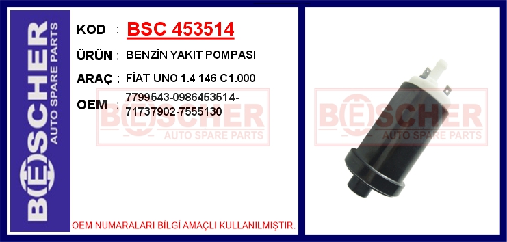 Benzin Yakıt Pompası