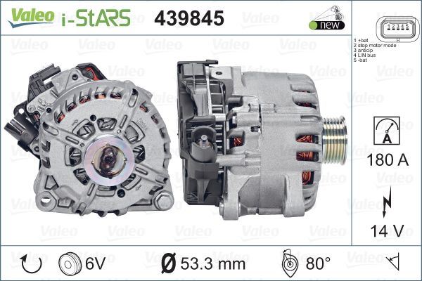 Alternatör Komple (14v180a) PARTNER-BERLINGO-P208-...