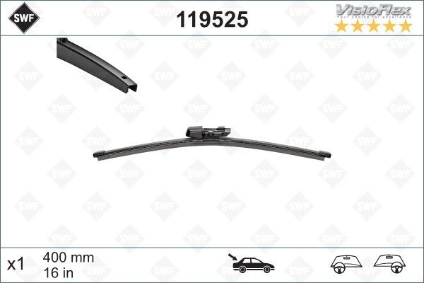 ARKA SILECEK SUPURGESI (400MM) MUZ TIP TEFLONLU LEON SPORT COUPE 13-> - OCTAVIA III HB 12-> -  RAPID 12-> - RAPID SPACEBACK 13-> -  SUPERB SW 09-> - CADDY 15-> - TRANSPORTER T6 15->  TRANSPORTER CARAVELLE T6 15-> -