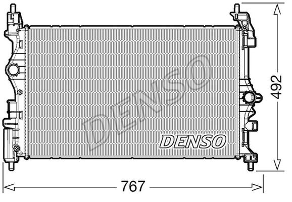 RADİATOR. ENGİNE COOLİNG OPEL CORSA E (14-)