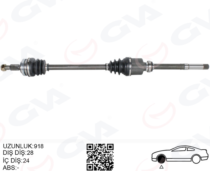 Komple Aks Sağ P308 14>21 1.2 VTI-1.6 Bluehdi R...
