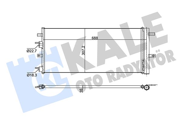 KLIMA RADYATORU (KONDANSER) MONDEO 14> 1.0-1.5 ECOBOOST 1.5 TDCI 2.0 TDCI
