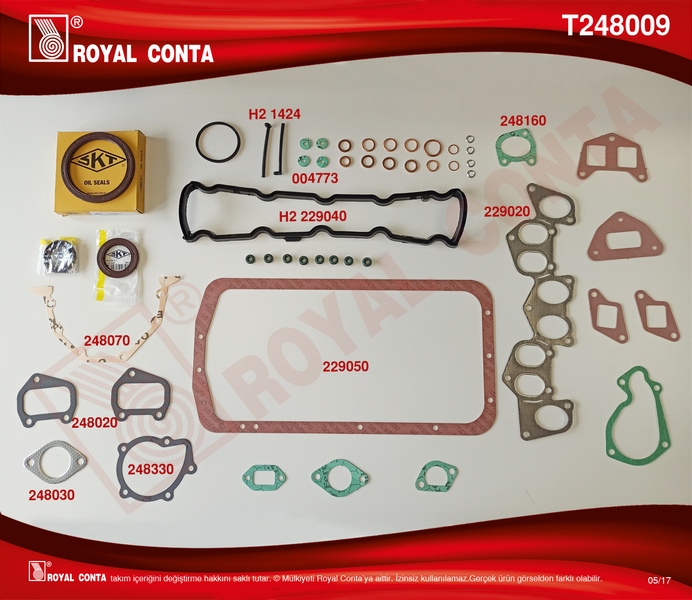 Motor Takım Conta (Skt Keçeli) (Skc'siz) P205-P305...
