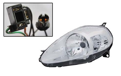 FAR SOL FIAT GRANDE PUNTO 04>10 (ELEKTRİKLİ)(H4) KROM