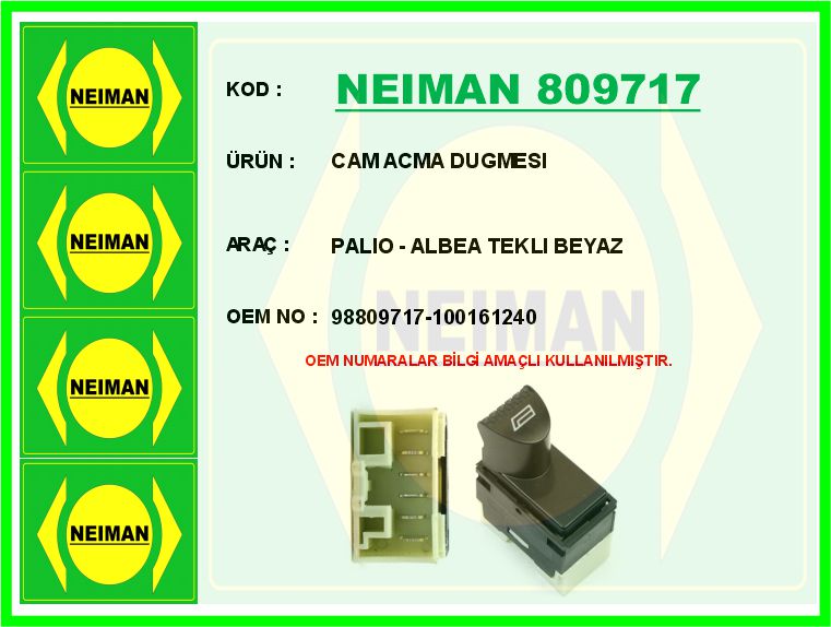 Cam Açma Düğmesi
