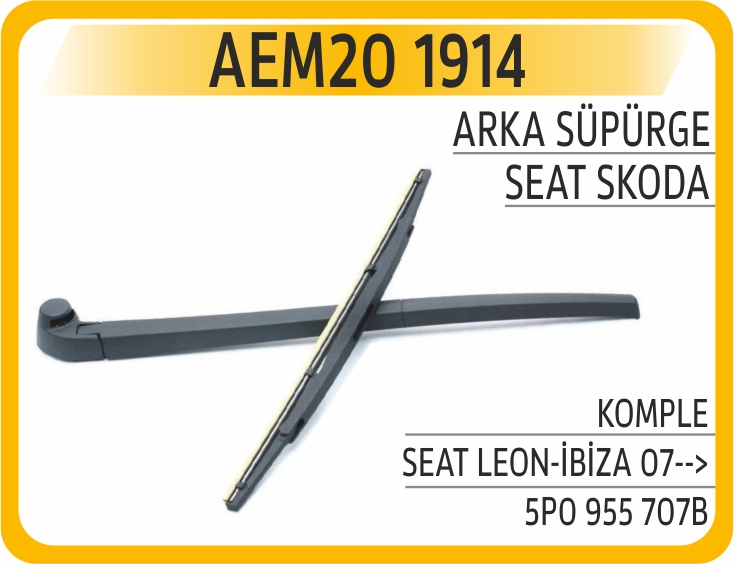 ARKA SILECEK SUPURGESI KOMPLE SEAT LEON-IBIZA 07-