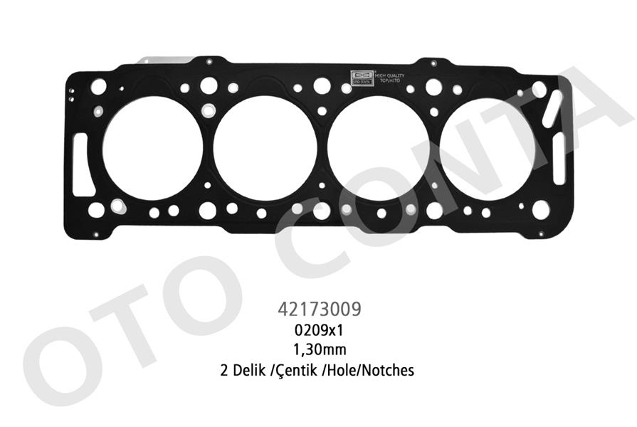 SİLİNDİR KAPAK CONTASI (SKC 130mm) PARTNER-BERLINGO-P206-P306-EXPERT-JUMPY-XSARA-SCUDO XS 1.9 DW8