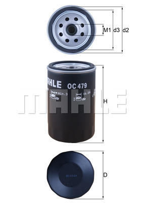 YAĞ FİLTRESİ FORD ESCORT/FOCUS/MONDEO/MAZDA 1.25-1.4-1.6 BENZİN UZUN TİP ESKİ MODEL