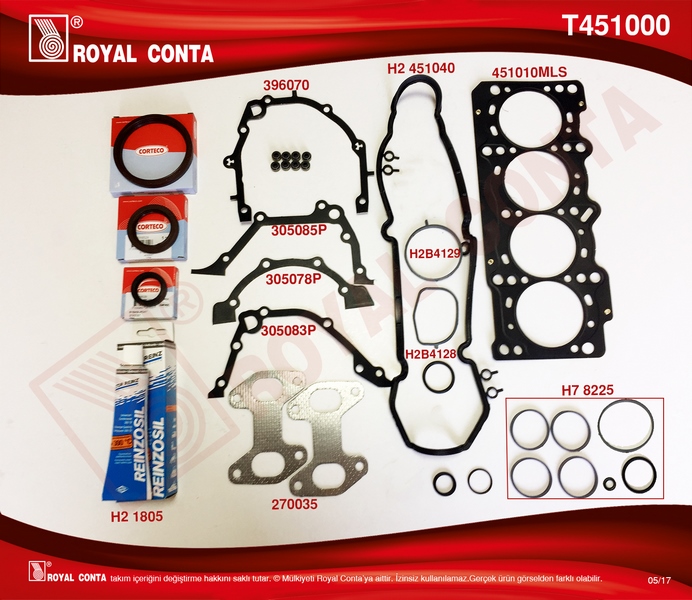 Takım Conta Palio-albea-punto-linea 1.4 8V 77 Hp