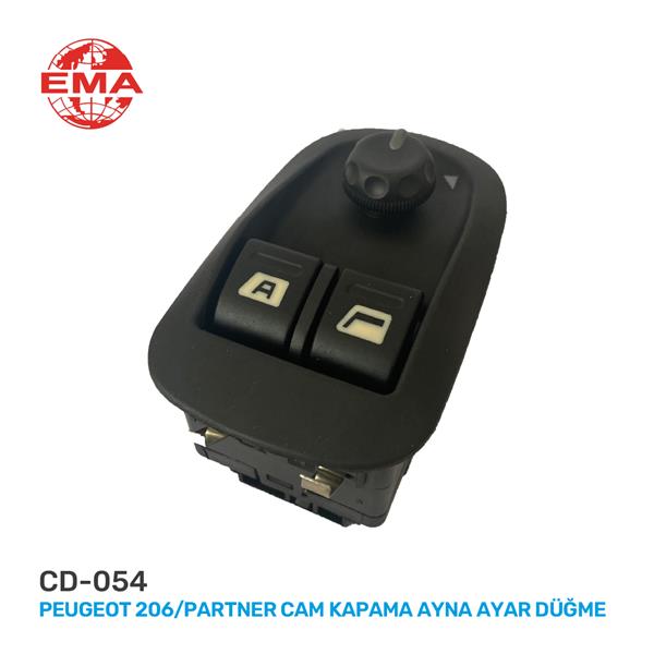 Cam Açma Anahtarı P206-PARTNER (Ayna Ayar Düğmeli)