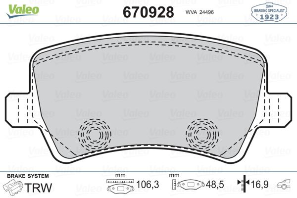 FREN BALATASI ARKA FORD S-MAX 09> GALAXY III 06> . VOLVO S60 10> S80 06> V60 V70 06> XC60 08> XC70 06> . LAND ROVER FREELANDER II L359 RANGE ROVER EVOQUE L538