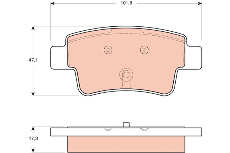 ARKA FREN BALATASI (DİSK FREN) OPEL CORSA D 06>14 GRANDE PUNTO 05>10