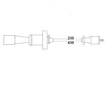 BUJİ KABLOSU MITSUBISHI OUTLANDER 2,0L 4G63 DOHC CU2W 02-06 - (2 kablolu set)