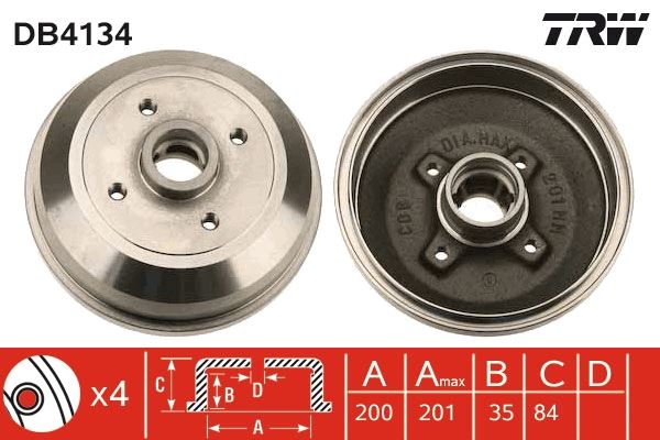 ARKA FREN KAMPANASI CORSA A (83-92)-CORSA B-TIGRA A (93-02) (ABS`Lİ)