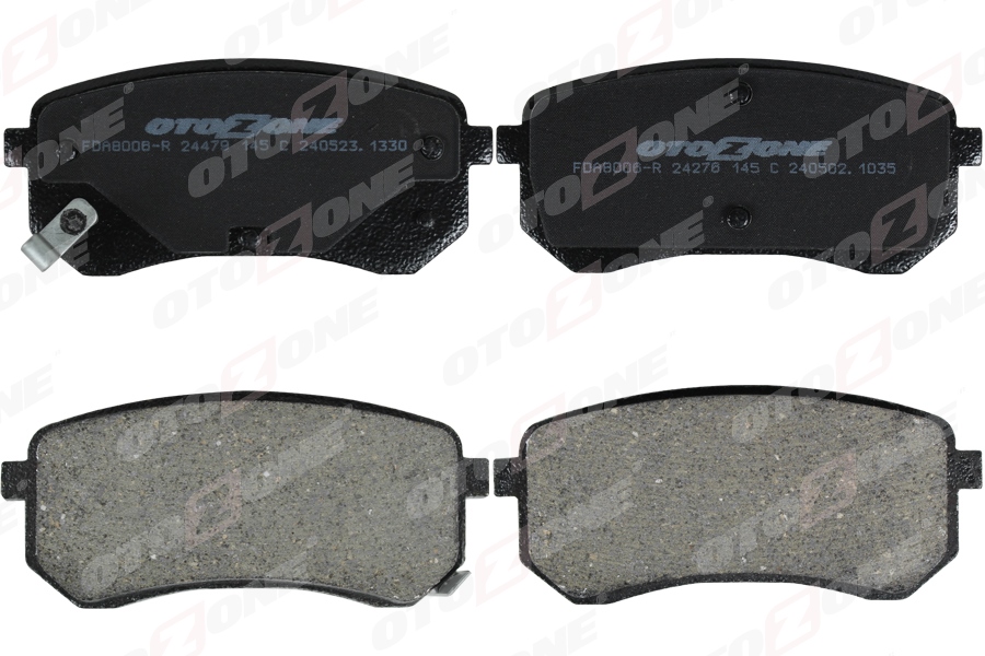 ARKA FREN BALATA HYUNDAI i10 1,0L 1,1L 08-13 / KIA PICANTO 1,0L 1,1L 05-11 - (Aşınma ikaz soketli)