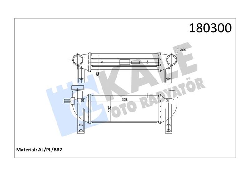 Turbo Intercooler Radyatörü Connect 1.8TDCI 02>...