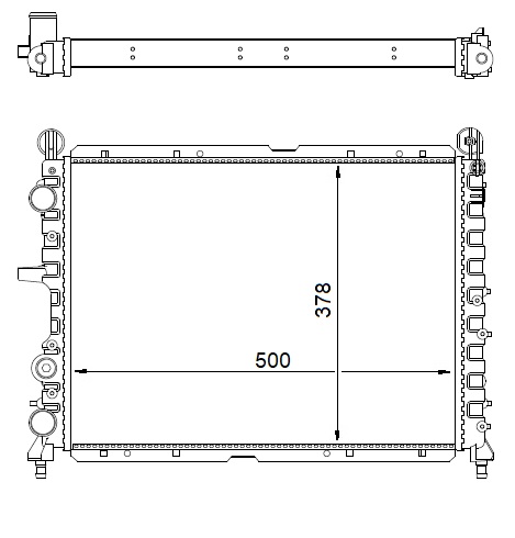 Radyatör Tmpr-tipo 1.4İ-1.6İ (Mek+ac) (498x359x34) ...