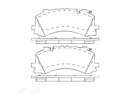 ÖN DİSK FREN BALATASI AUDI A6 QUATTRO 3.0 02/18> AUDI A7 SPORTBACK QUATTRO 3.0 10/17> AUDI A8