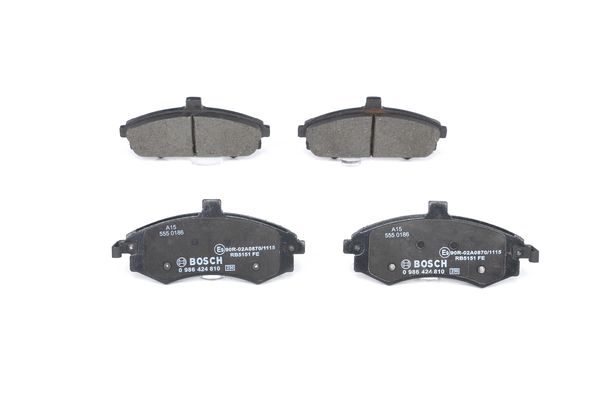 ÖN FREN BALATA HYUNDAI MATRIX 1.5L D4FA CRDi dizel 05-> / ELANTRA 1.6L benzinli 01-03 - tepeli tip (137mm)