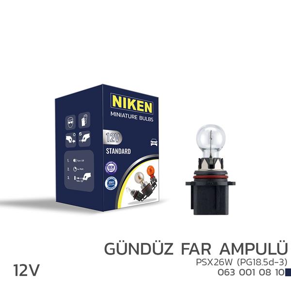 Niken 12V PSX26W Gündüz Far Ampulü (PG18.5d-3) 10LU'> Niken 12V PSX26W Gündüz Far Ampulü (PG18.5d-3) 10L...