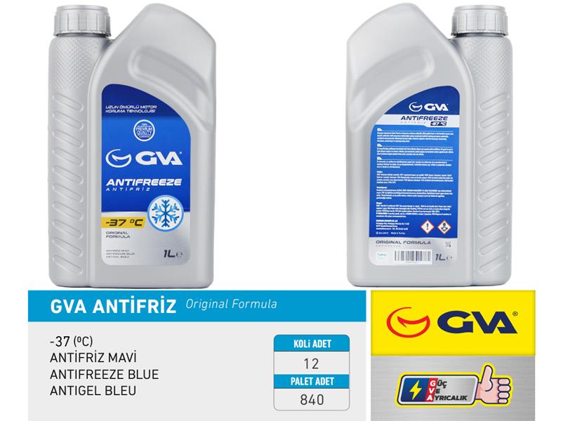 Antifriz 1 Lt -37 C Mavi (Koli 12 Ad)