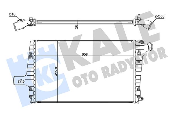 İNTERCOOLER A3-A6-TT2.5 TDI 01=>04