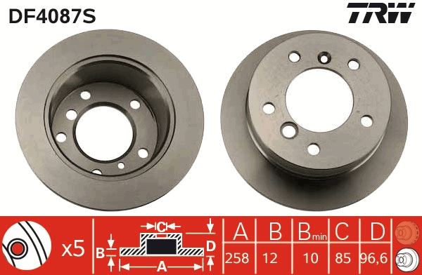 FREN DISKI ARKA MERCEDES W463 B901>B904 . VW LT 28-35-46