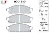 ÖN FREN BALATA FIAT FULLBACK 16> / MITSUBISHI L200 2.4L 4N15 KL1T KL2T Euro5 H-LINE 15-> (Telli tip) (FTE KIRMIZI KUTU)
