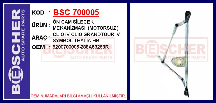 Ön Cam Silecek Mekanizmasi