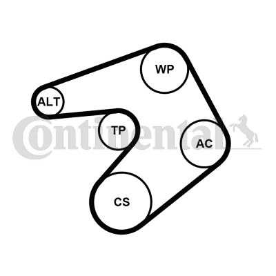 Alternatör Gergi Kiti (6PK1245) Zafira-vivaro C-P3...