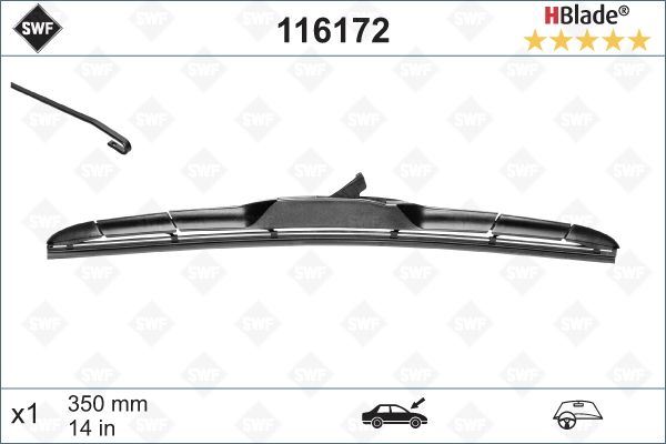SILECEK SUPURGESI 350MM MUZ KANCALI TIP UNUVERSAL  ####