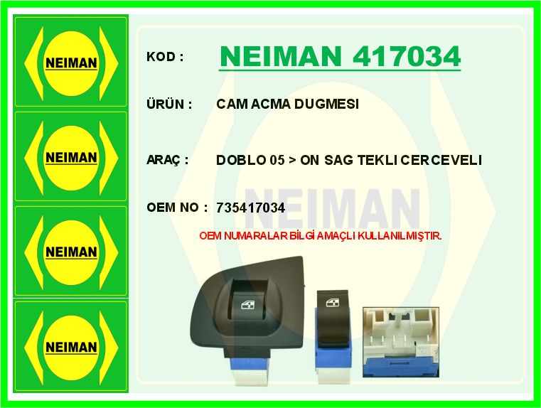 Cam Açma Düğmesi