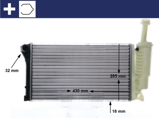 RADYATÖR FIAT PANDA 07>11 (MEKANİK) (540x322x18)