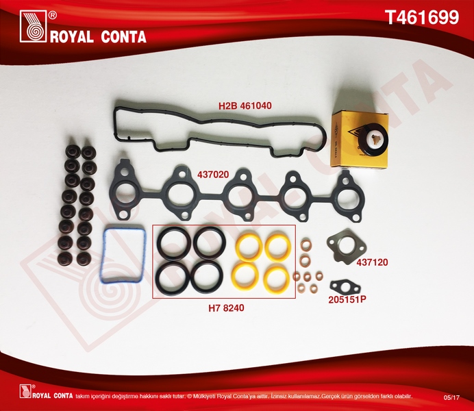 MOTOR TAKIM CONTASI PARTNER-BERLINGO-206-207-FIESTA 1.6HDI 16V(DV6ATED4-DV6B)(SKT KEÇELİ+SKC`SİZ)