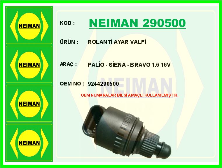 ROLANTİ AYAR VALFİ PALİO - SİENA - BRAVO 1.6 16V