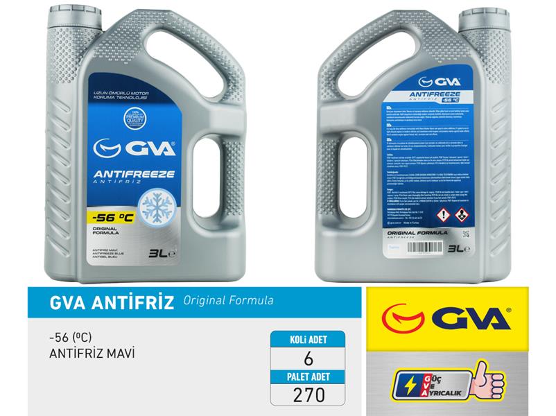 Antifriz 3 Lt -56 C Mavi (Koli 6 Ad)