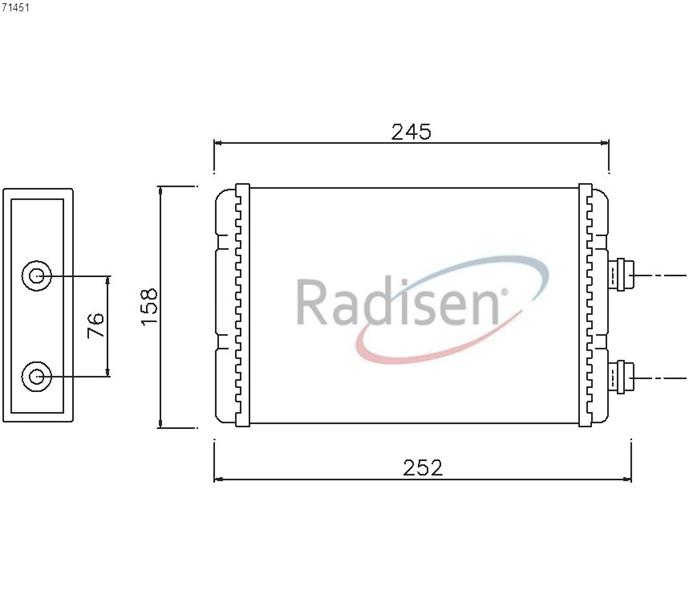 KALORIFER RADYATORU FIAT DOBLO / IDEA / PUNTO (AL/BRZ)