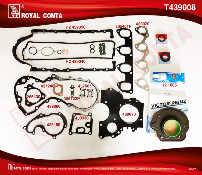 Motor Takım Conta (Reinz Keçeli&s.lastikli)