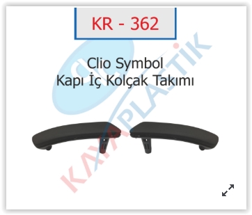 Kapı İç Kolçak Takımı Symbol-sandero