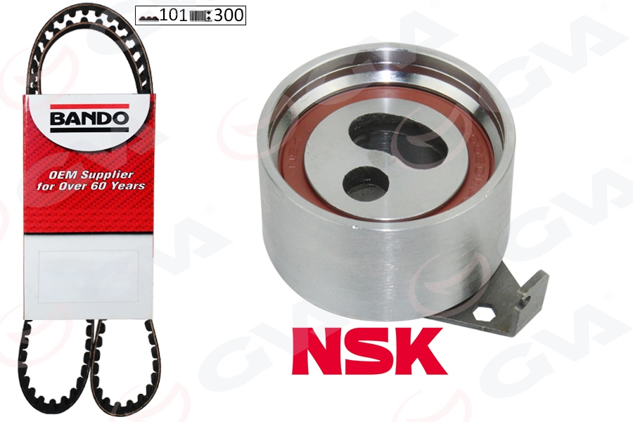 TRİGER KAYIŞ SETİ (EKSANTRİK SETİ) FORD RANGER 2.5 TDCİ 98-> / MAZDA B2500 2,5L WL 96-07 (1 KAYIŞ + 1 RULMAN) (101x300)