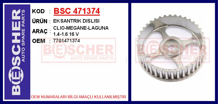 Eksantrik Dişlisi Clio-megane-laguna 1.4-1.6 16 V