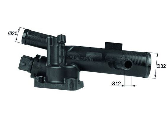 TERMOSTAT (89C) (KOMPLE / MÜŞÜRLÜ) RENAULT CLIO-MEGANE-KANGOO-LOGAN 1.5dCi