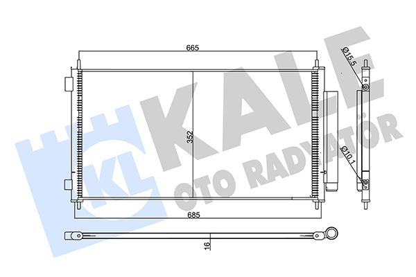 KLİMA RADYATÖRÜ (KONDENSER) HONDA CR-V 2.0L R20A2 (RE5 kasa) 07-12